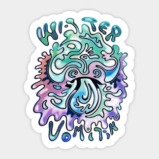 Water Vomitin' Sticker